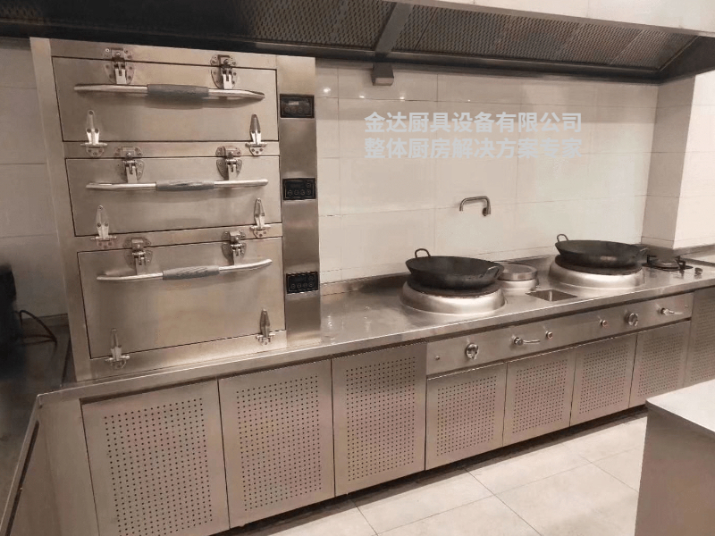 電磁爐海鮮蒸柜連燃氣節能小炒爐